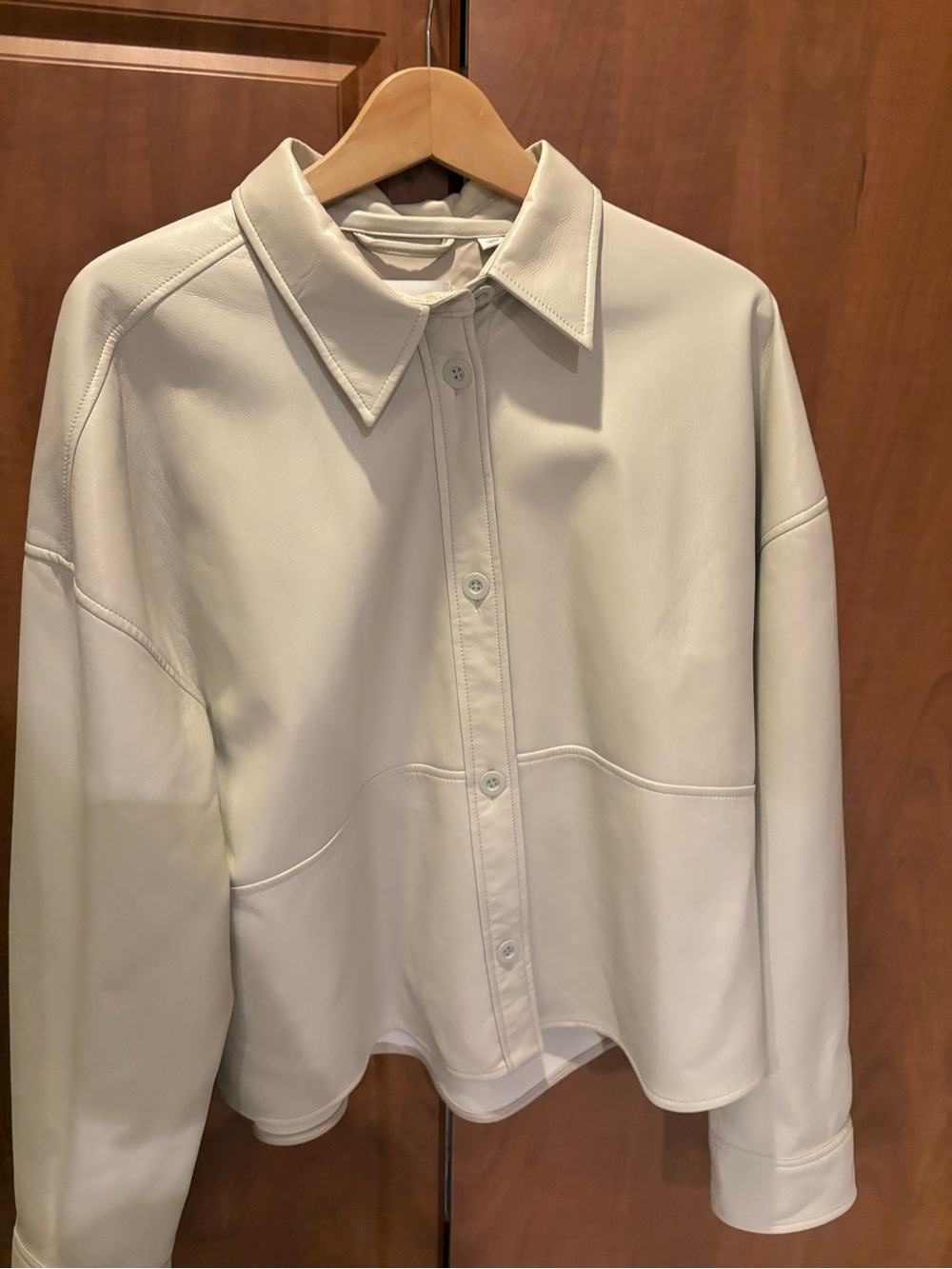 BABATON Women’s Cream Leather Jacket